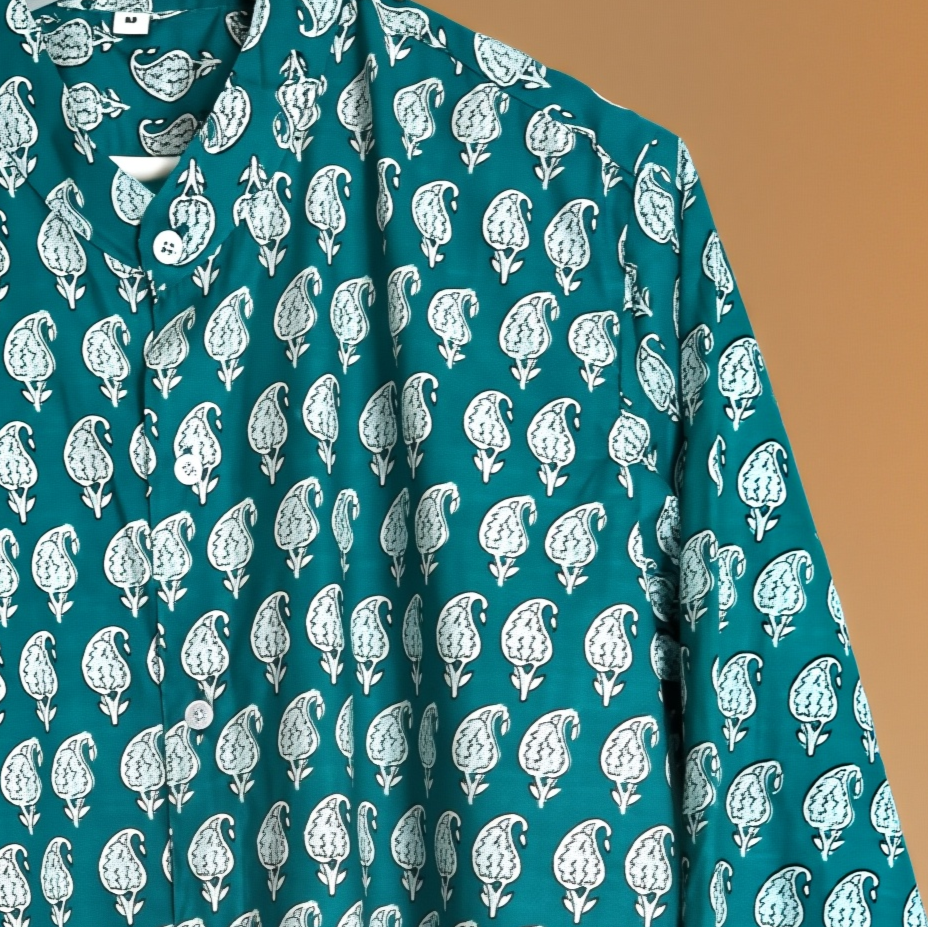 Camicia Coreana in Cotone 100%