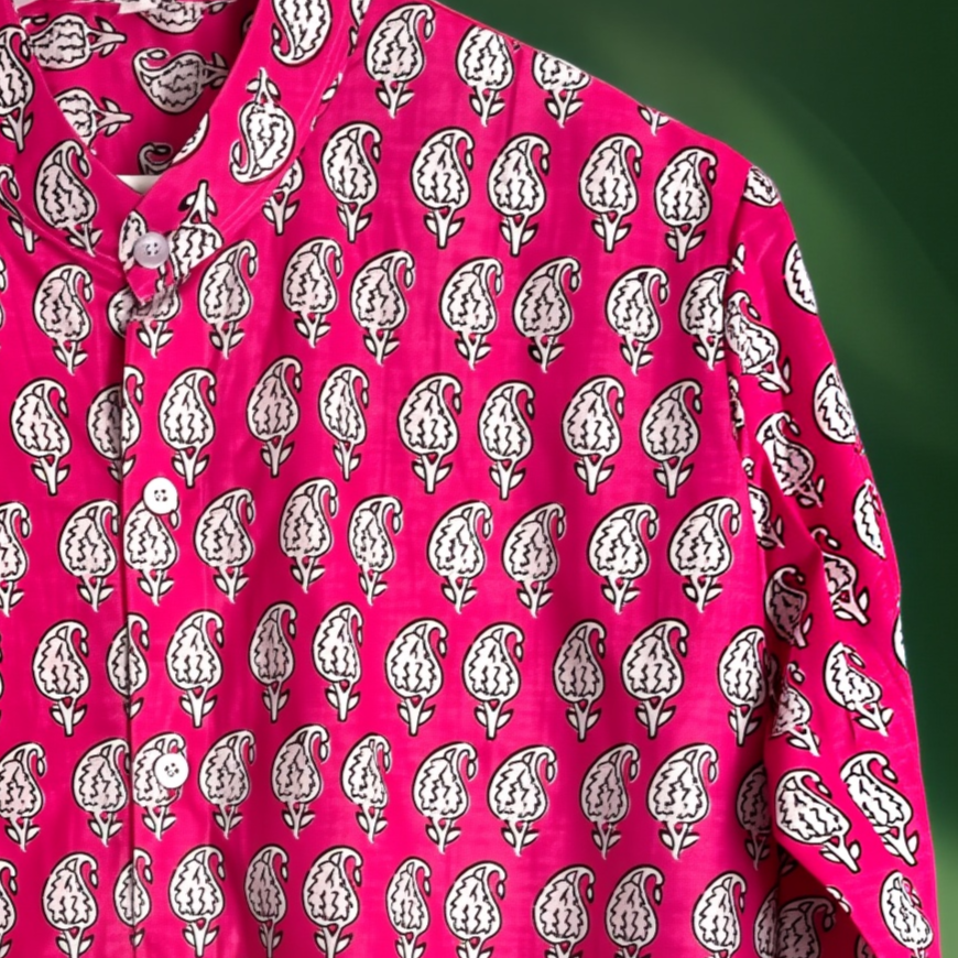 Camicia Coreana in Cotone 100%