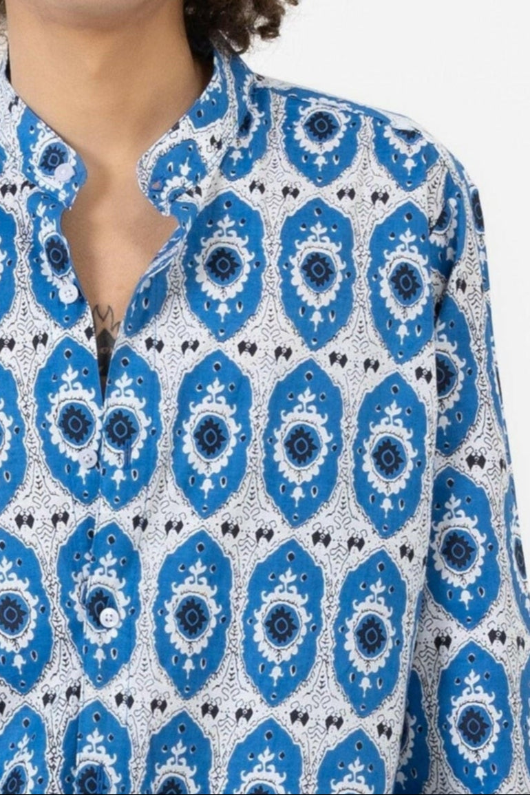 Camicia Coreana in Cotone 100%