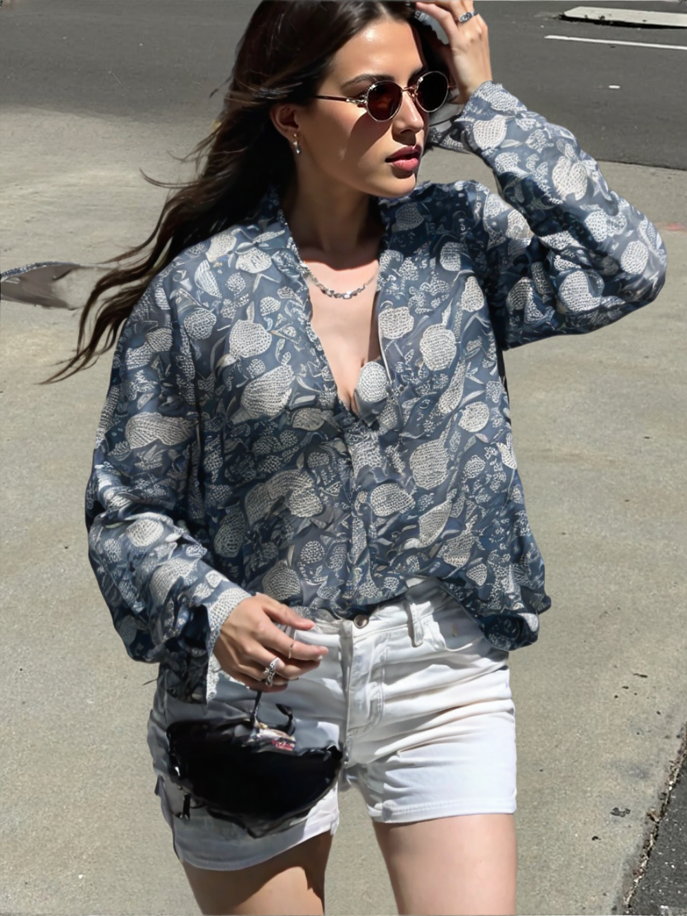 Camicia Coreana 100% Cotone