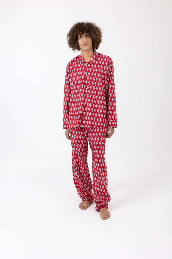3-Piece Cotton Pajama Set