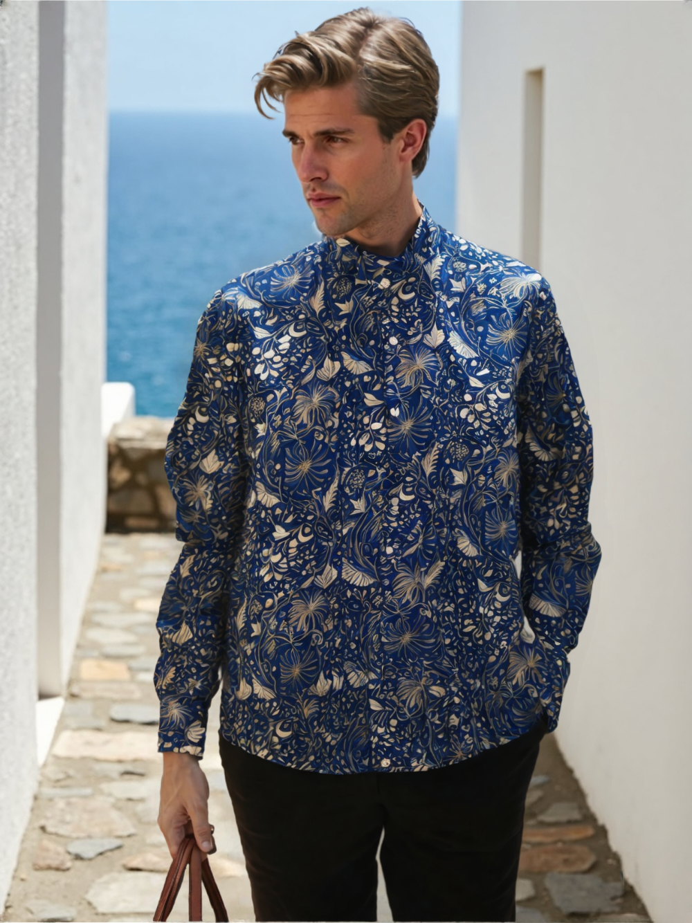 Camicia Coreana in Cotone 100%