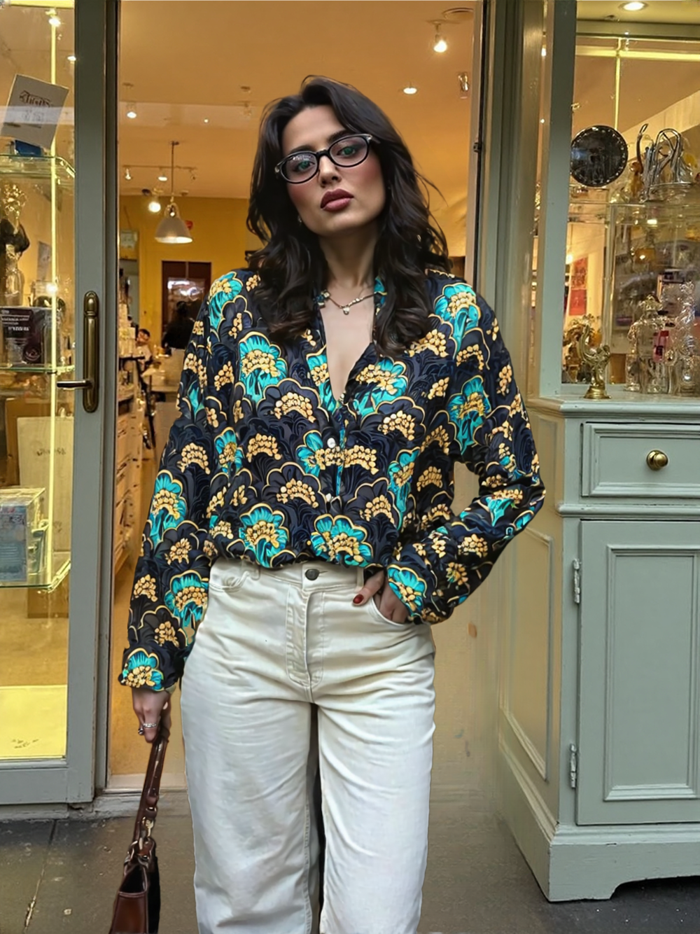 Camicia Coreana 100% Cotone