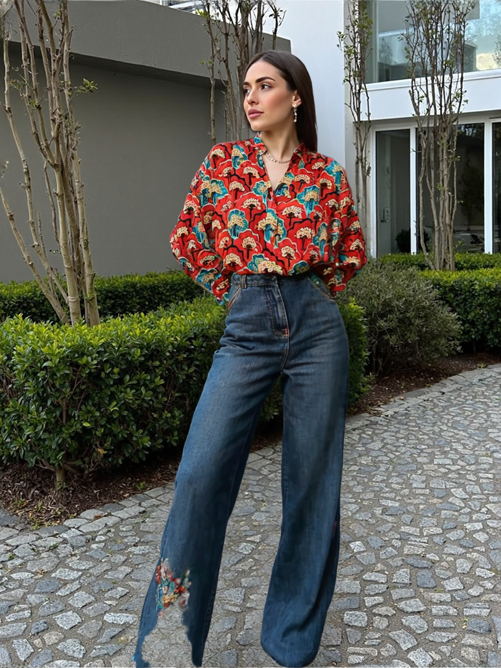 Camicia Coreana 100% Cotone