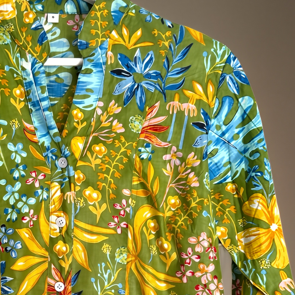 Camicia Coreana 100% Cotone