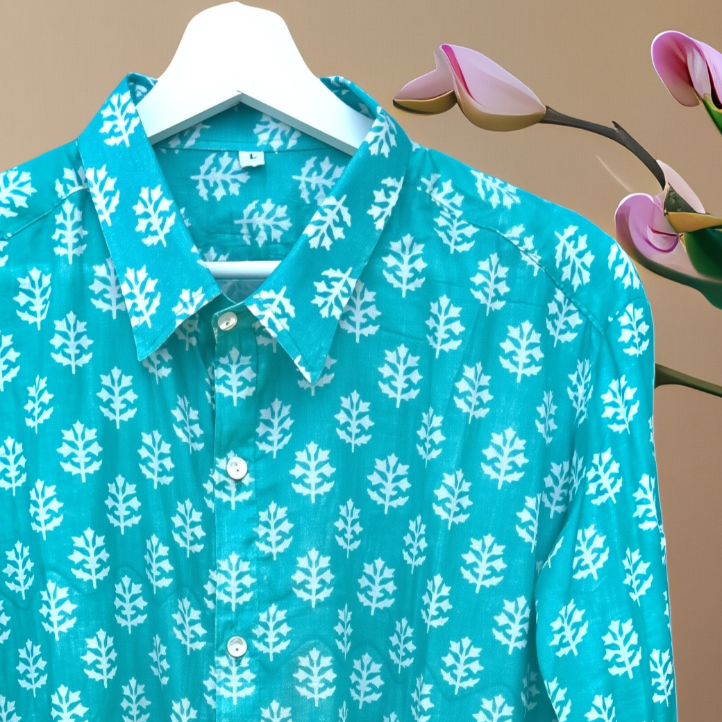 Camicia Unisex Tiffani Chiaro in Light Cotton