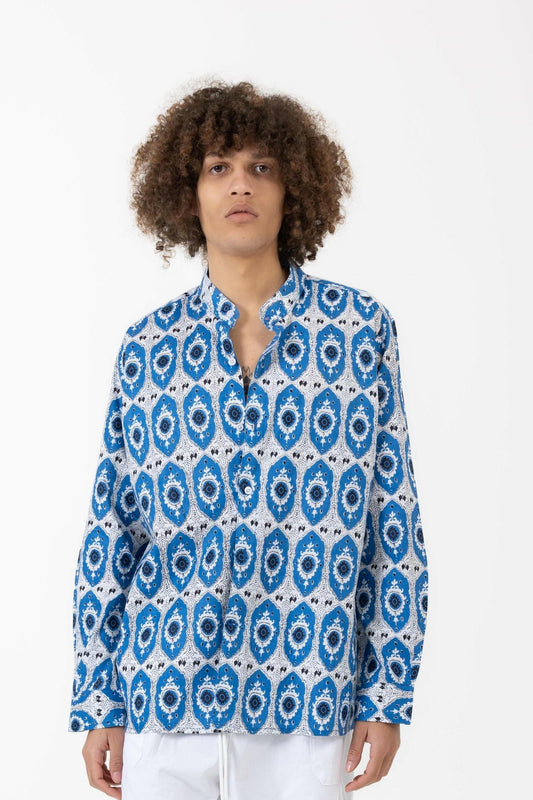 Camicia Coreana in Cotone 100%  