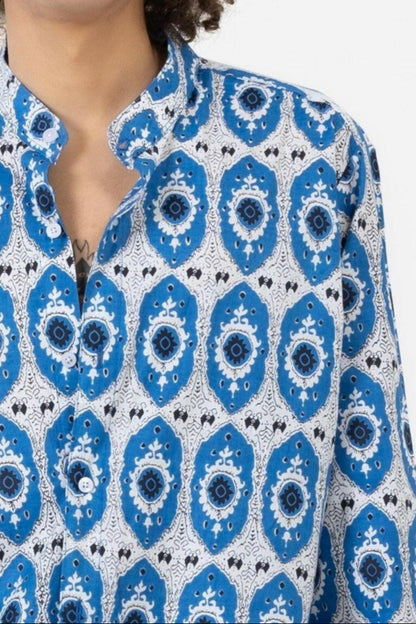 Camicia Coreana in Cotone 100%  