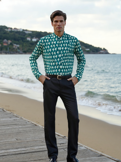 Camicia Coreana in Cotone 100%  