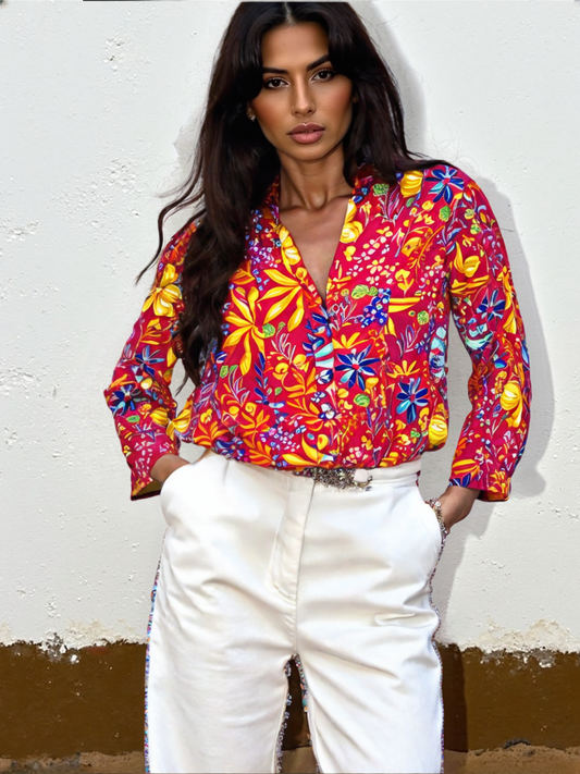 Camicia Coreana 100% Cotone  