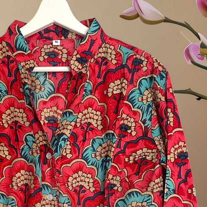 Camicia Coreana 100% Cotone  